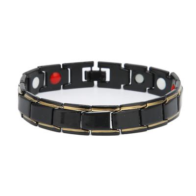 Модный магнитный браслет из титановой стали, изысканный элегантный магнитный терапевтический браслет для мужчин