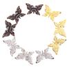 50Pcs Vintage Butterfly Filigree Wraps Connectors Metal Craft Diy Jewelry Making