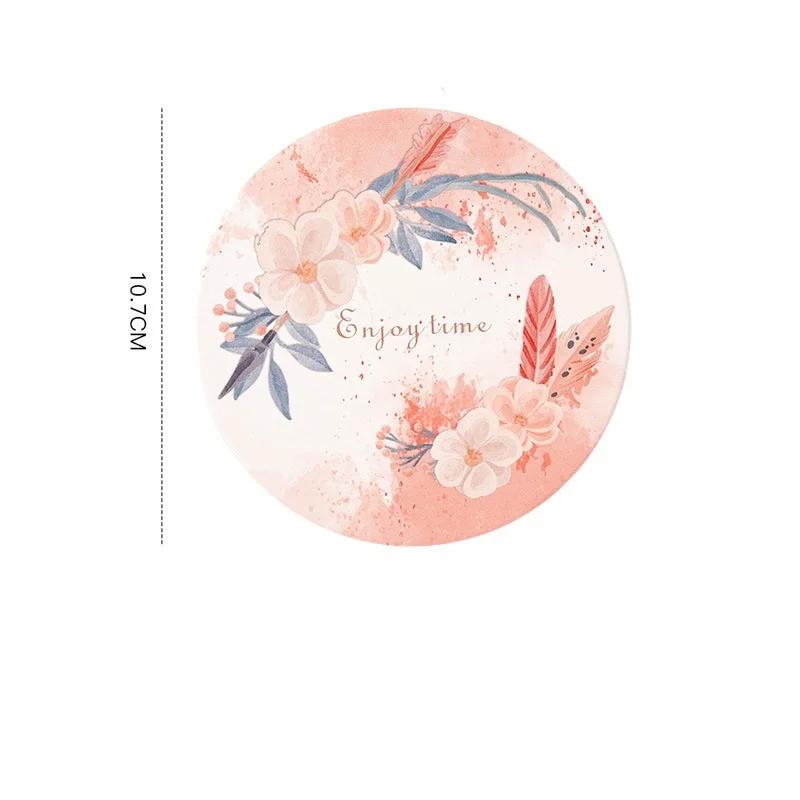 Керамические подставки с пробковым основанием «Цветочный сезон», противоожоговые, теплоизоляционные, водопоглощающие коврики, подставки для домашних чайных чашек, стола, стаканов