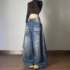 2025 American Spicy Girl Wide-Leg Rivet Distressed Jeans for Women - Autumn Street Style