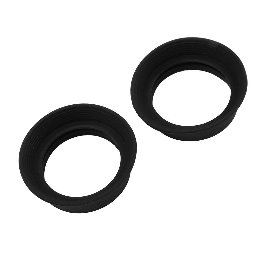 2pcs Scope Eyepiece Eyecup Foldable Soft Rubber Eyepiece Cover for 28 To 32mm Microscope Monocular B