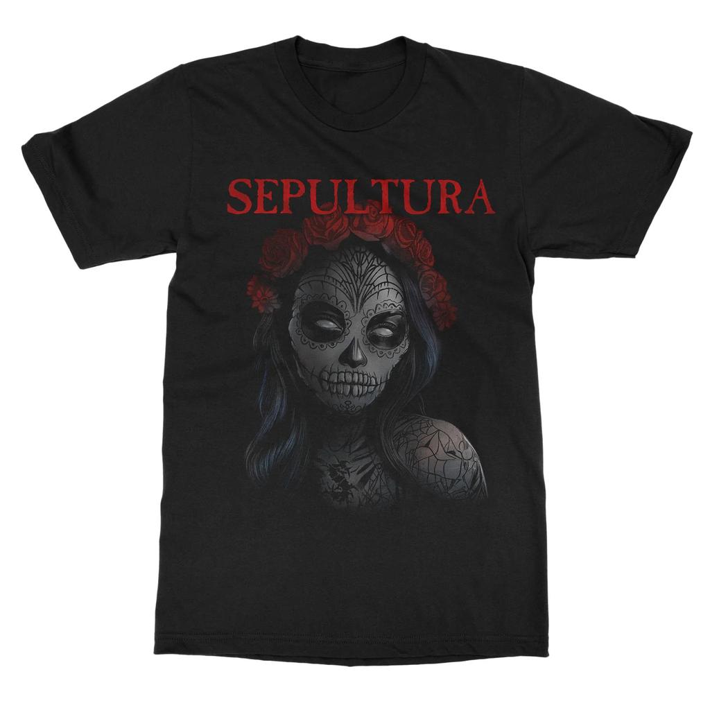 Sepultura Arisen Bluegreen S Band Rock Music Art Style Summer Casual TShirt Unisexs and Womens Luxury Brand Top