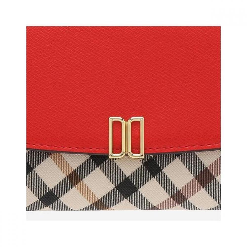 Daks 3 Fold Wallet Red Check Dcwa9e401r2