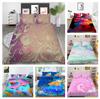 3D Color Halo Printing Bedding Single Double Bed Full Size Quicksand Pattern Pillowcase and Quilt Cover Washable and Comfortable Home Decoration