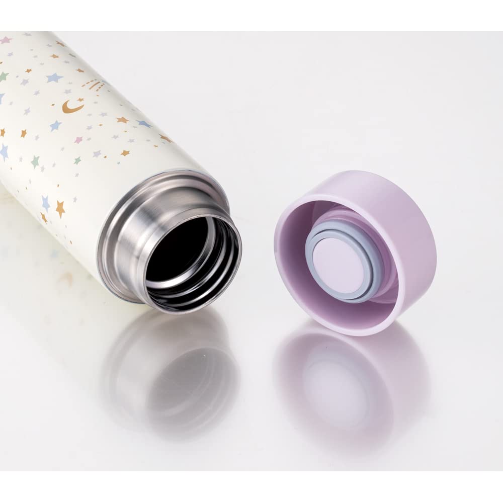 Skater Star Pattern Mug, 350ml, Ultra-Lightweight Stainless Steel Water Bottle, STYL4-A