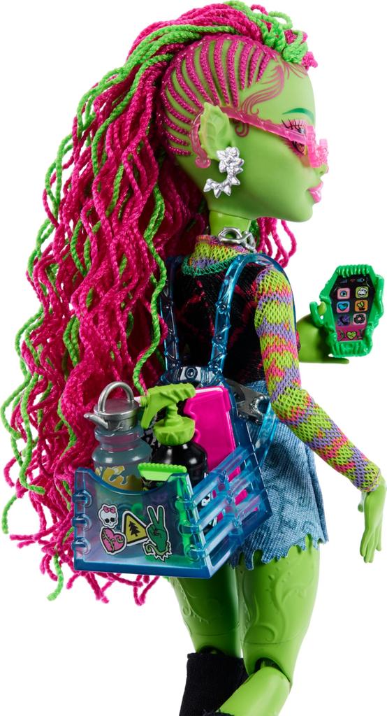 Кукла Monster High Венера МакФлайтрап, монстр Туриан, закуски и другие аксессуары, растения, питомцы, кошки, рюкзак, блокнот,