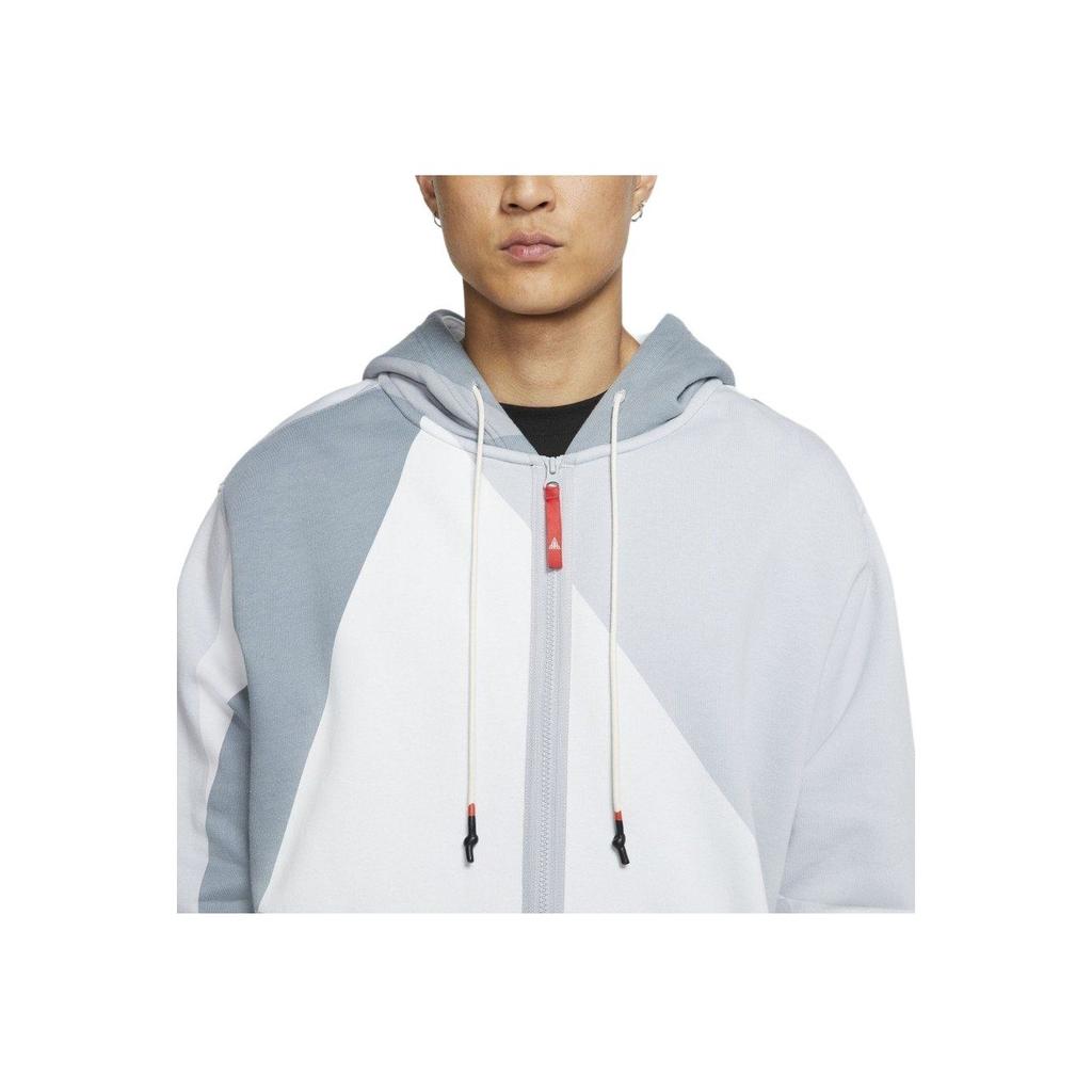 Nike Kyrie Irving Баскетбольная спортивная флисовая куртка с молнией во всю длину, мужские куртки серого цвета BV9286-100