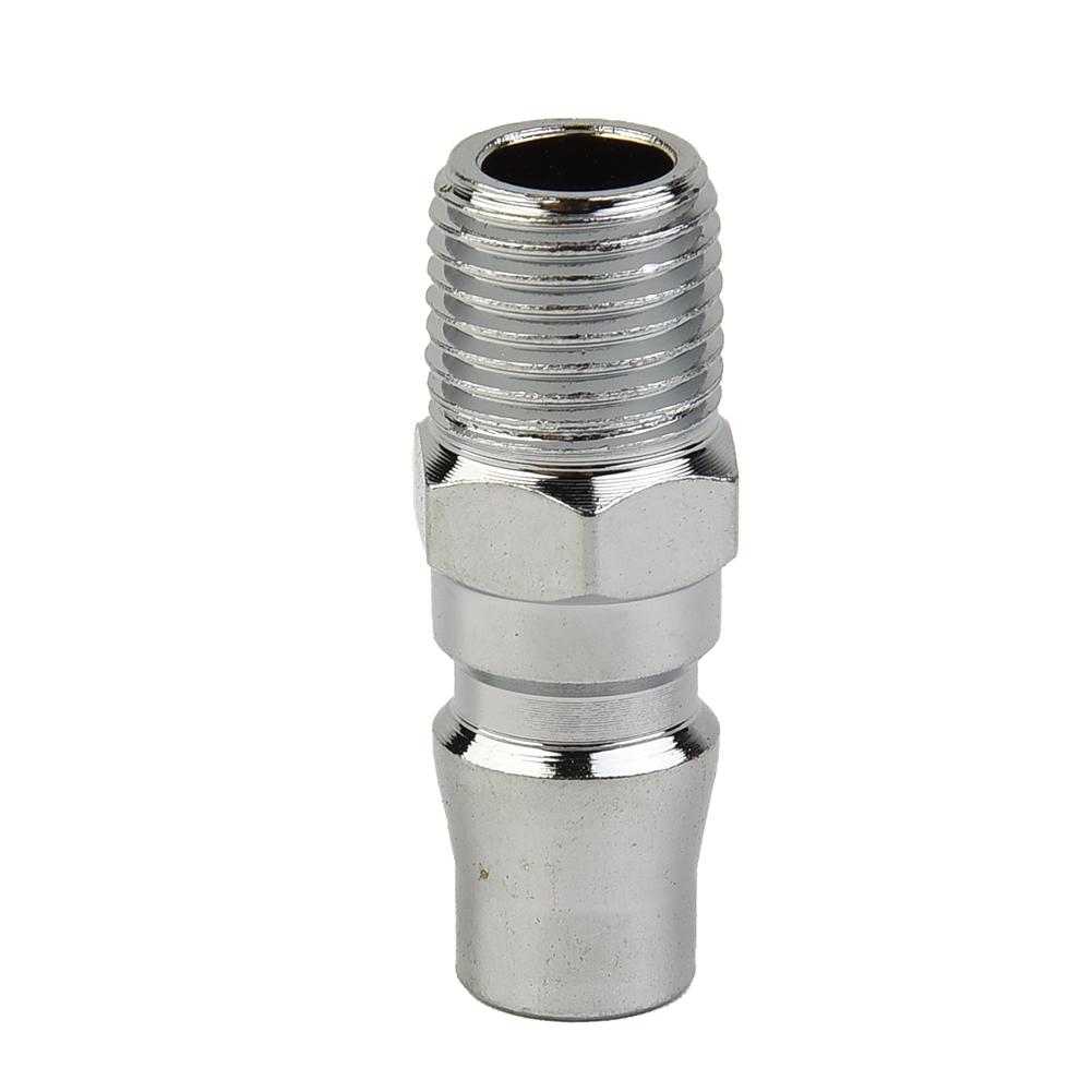 NITTO Male Thread Adapter Air Fitting Male Coupler Silver