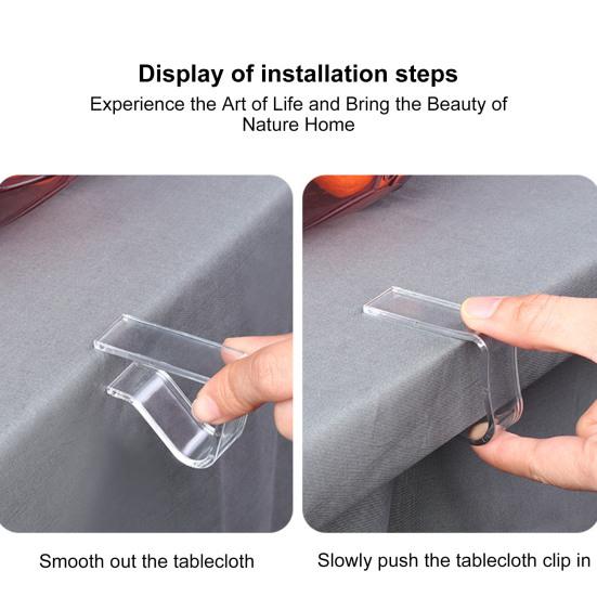 24 шт. зажимы для скатерти прозрачные эластичные утолщенные противоскользящие ветрозащитные рождественские домашние свадебные вечерние