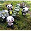 Набор из 8 штук/набор Панда Микро Ландшафт Смола Панда Мох Микро Ландшафтная Декорация Набор Материалов для DIY Маленькая Панда Украшение для Стола