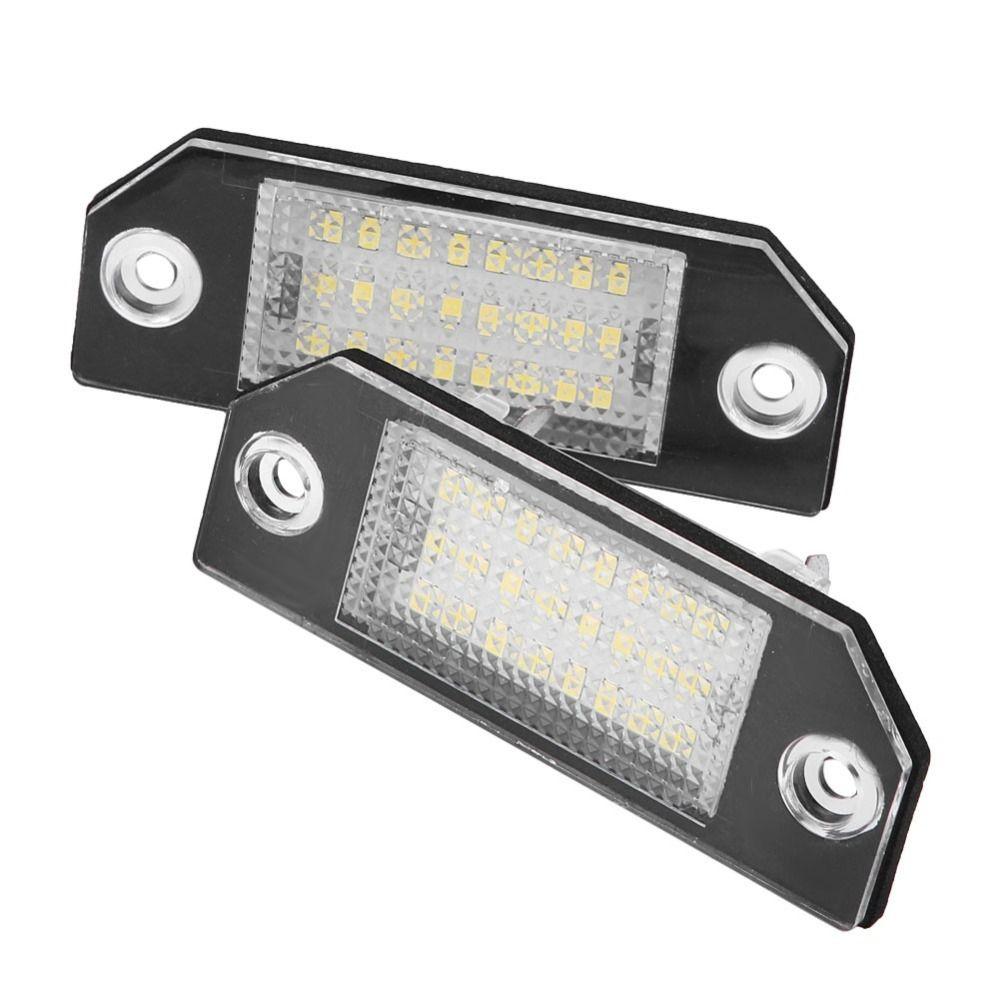 2pcs Bright White Light LED License Lamp LED Technology License Plate Lamp For Focus MK2