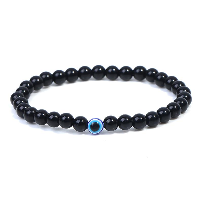 Турецкий браслет «Сглазы» из натурального камня, бусины для женщин, мужчин, украшения для йоги