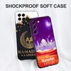 Black tpu Case For Samsung galaxy S22 S20 S21 FE PLUS ultra+S10 E lite back cover Ramadan