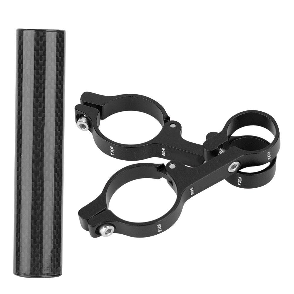 Aluminium Alloy Cycling Odometer Extension Mount Bike Computer Extra Holder (Black)