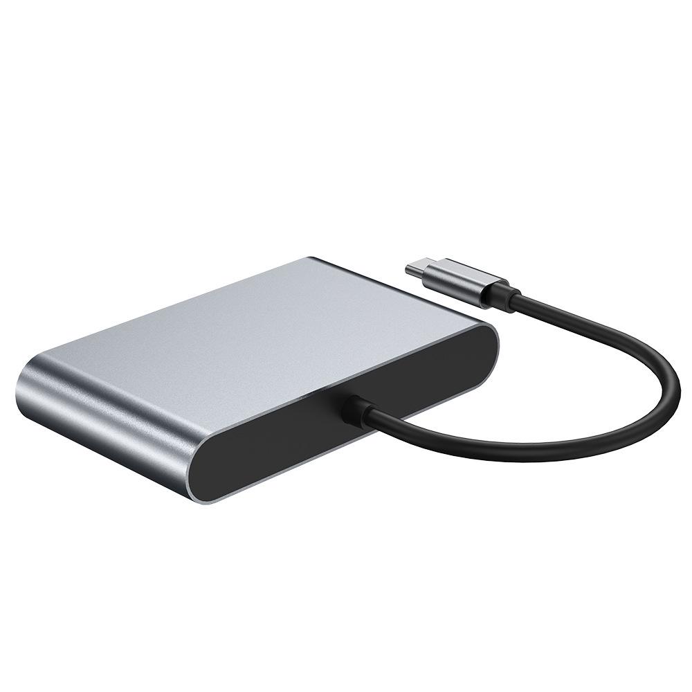 Универсальная док-станция 4-в-1 USB-C для ноутбука/iPad Apple с HD-конвертером, USB 3.0 и сетью 100 Мбит/с