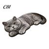 Cute Cat Floor Mat Bathroom Rug, Anti-Slip Absorbent Bath Washable Plush Home Safety Rug Kitty Door for Entrance Kitchen Decor Doorway Protector