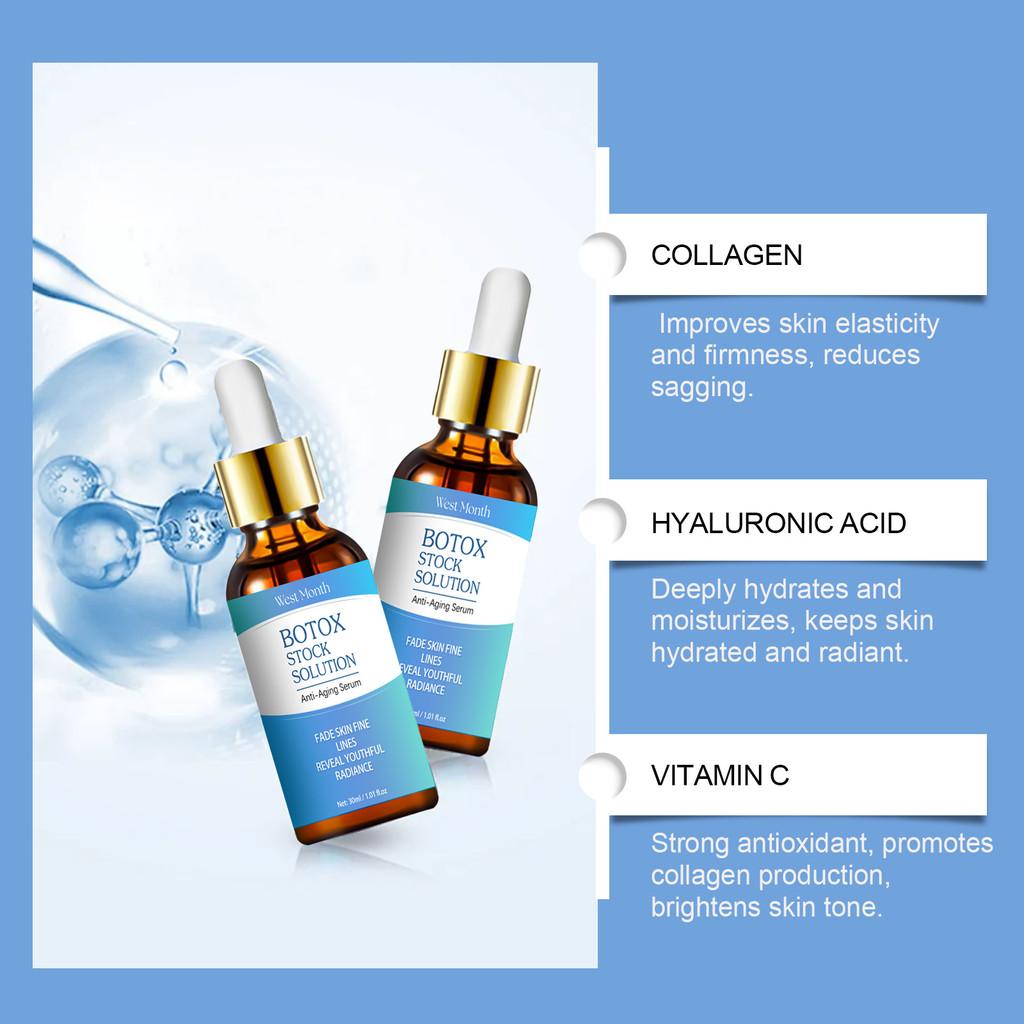 West Month Collagen Facial Essence Serum Hydrating Moisturizing Anti-aging Formula 30ml For Radiant Skin