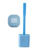 Flexible Silicone Toilet Brush With Holder Leakproof Soft Toilet Bowl Cleaner Brush Bathroom Wall Mounted Cleaning WC Tool