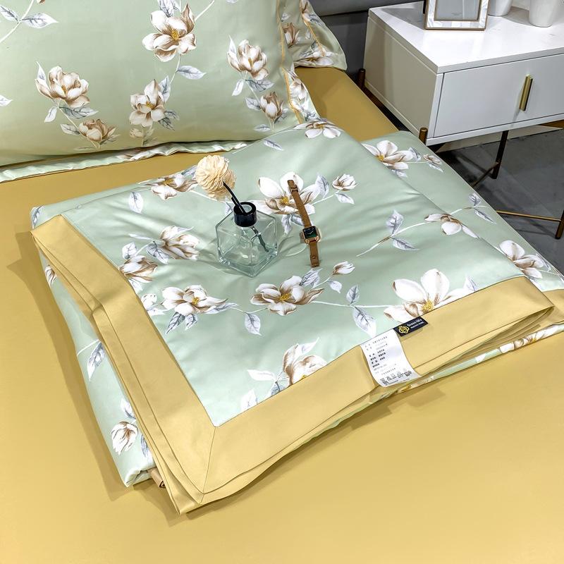 Летнее постельное белье из стираного ледяного шелка, полиэстеровое домашнее атласное летнее одеяло с кондиционером, одеяло, текстильное постельное белье
