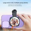 Зеркало для селфи Компактное зеркало для телефона Универсальный зажим для телефона Совместимо с iPhone 14 13 12 11 Samsung Фото Видео