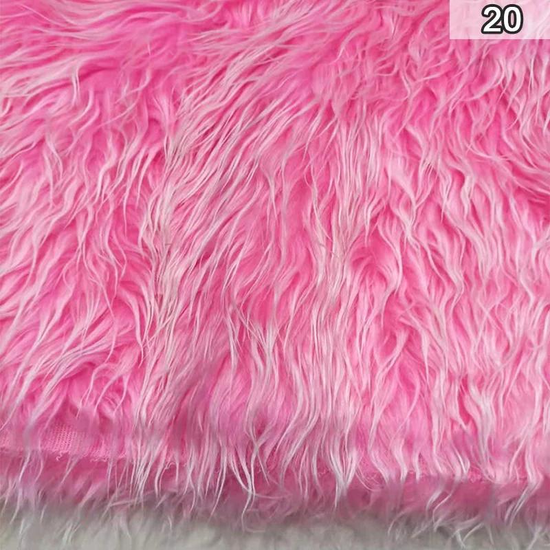 Искусственная мягкая плюшевая ткань, длинная искусственная меховая ткань для шитья одежды, украшений, фоновой ткани, ткани для косплея, куклы, игрушки, сделай сам, поделки