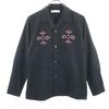 Unused Johnbull Long Sleeve Embroidery Shirt S Black Embroidery Men's Used