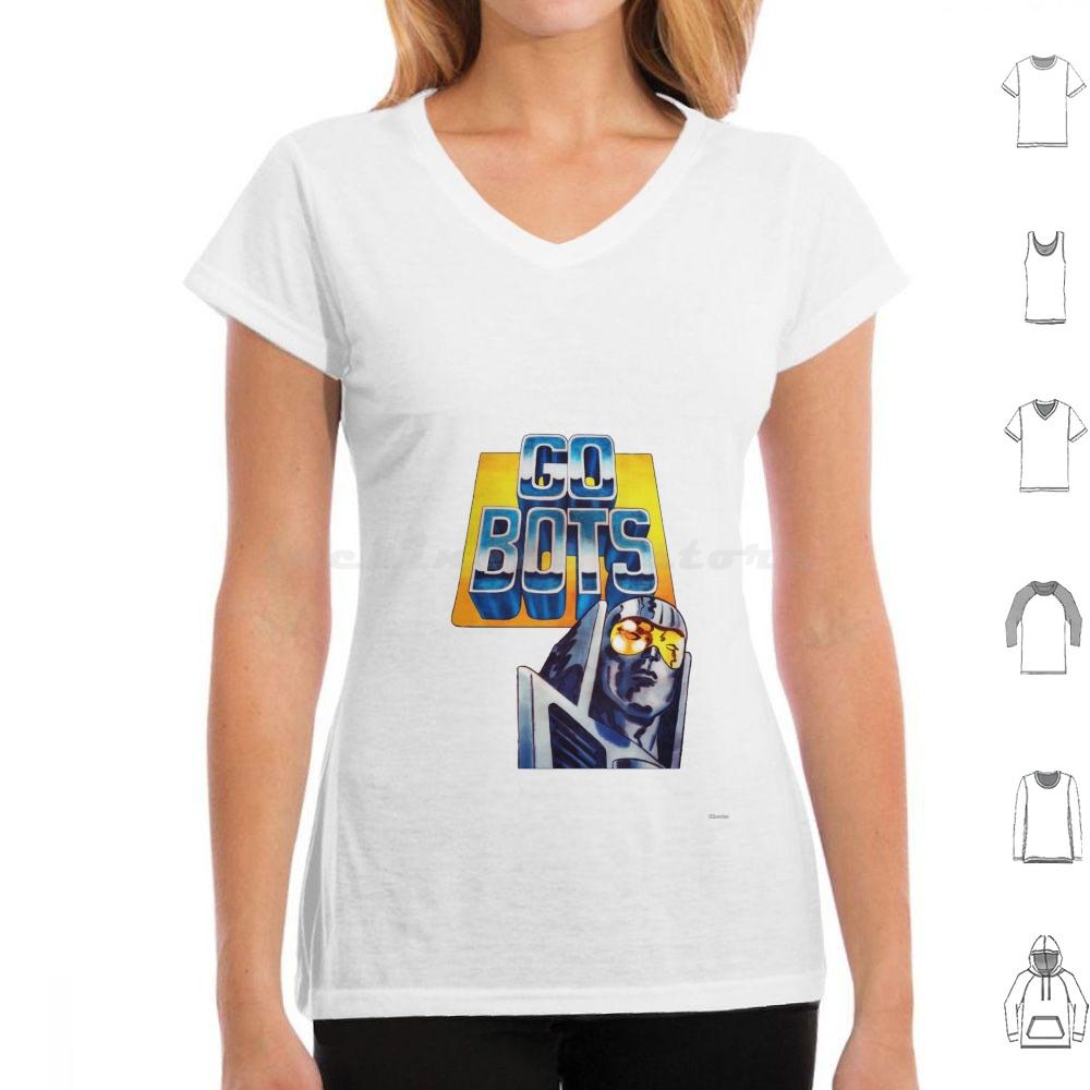 Go Bots View Футболка Хлопок Мужская Женская Печать Своими Руками Go Bots View Gobots Роботы Анимация Мультфильм Игрушки Машины Война Автомобили Оружие