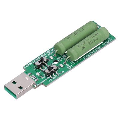 Мини-USB тестер нагрузки Power Bank Разрядный резистор с кнопкой тока 1A 2A 5VDC