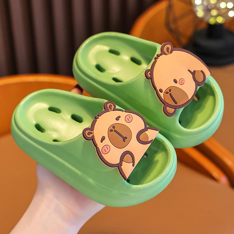 Детские тапочки, летние нескользящие купальные тапочки для мальчиков и девочек, детские домашние сандалии принцессы для девочек и тапочки