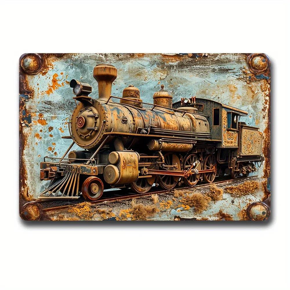 Винтажные постеры в старом стиле для грузовиков и поездов, металлические жестяные вывески, декоративные тарелки для клуба, человека, пещерного бара, отеля, кафе, Настенный декор