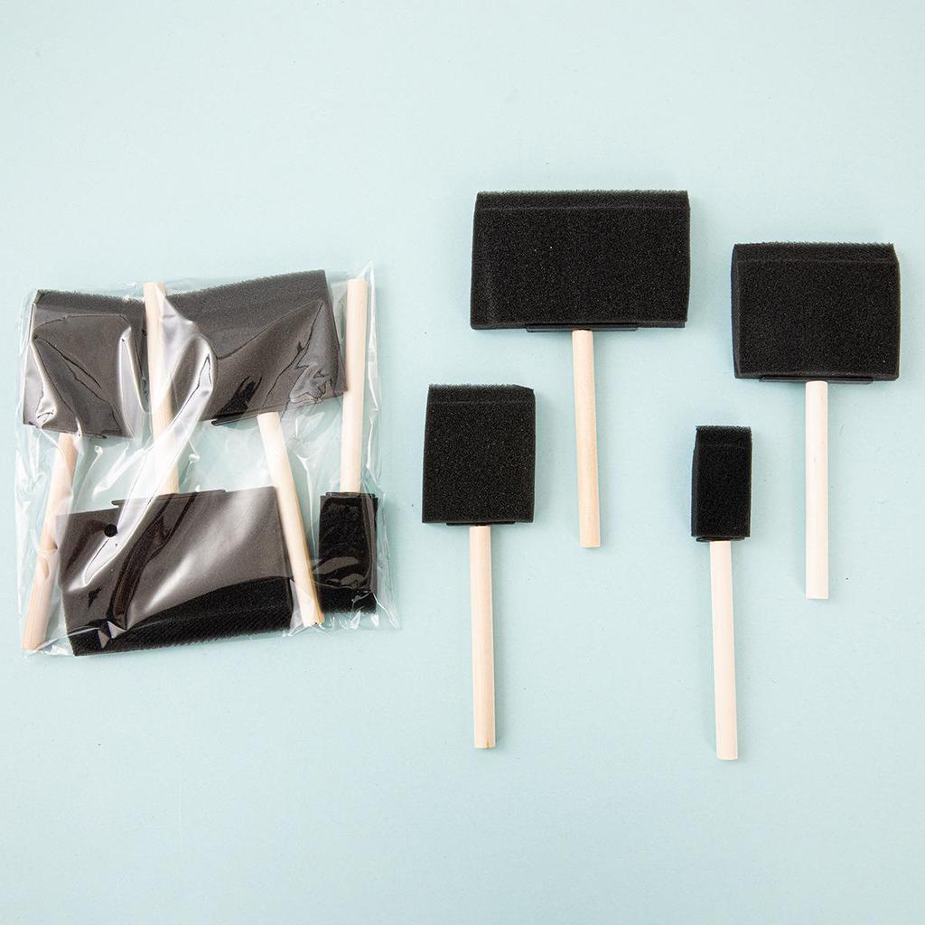 Children's DIY Sponge Painting Brush & Stamp Set for Graffiti Art
