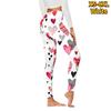 Womens Doodle Love Prints Stretch Yoga Leggings Fitness Running Gym Sports Active Pants