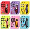 6 Pieces/pack Racing Decorative Puzzle Stickers for Children's Hands-on DIY Toys Face-changing Stickers