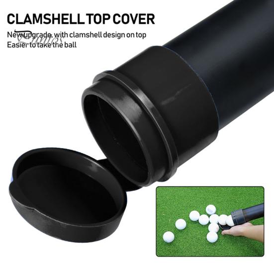 Инструмент для извлечения мячей для гольфа Съемная трубка Инструмент для извлечения мячей для гольфа Алюминиевый сплав Трубка для извлечения мячей Сборщик захватов для мячей Вмещает 21 мяч