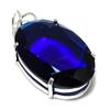 Natural London Blue Topaz Gemstone 925 Sterling Silver Pendant 2.05" F6R49