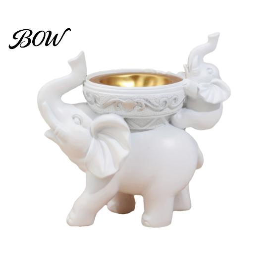 Unique Housewarming Gift for Friends Elephant Incense Burner, Resin Backflow Holder, Waterfall Christmas Holiday Decorative Sculpture Burner