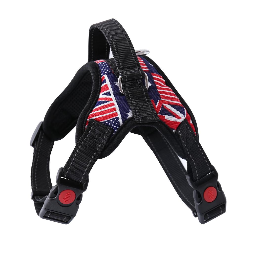 Explosion-Proof Dog Harness: K7 Bone Design with Leash and Chest Support