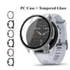 Чехол для ПК+Закаленное стекло для Garmin Forerunner 265 265S 965 955 255 165 / Venu 2 Plus 2s 3 Forerunner 255 955 965 Защитная пленка для экрана