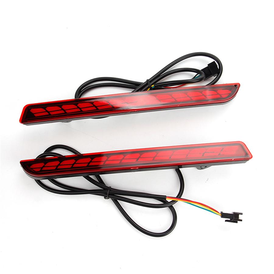 Car LED Rear Bumper Reflector Light Lamp Left+Right For Toyota Sienna 2021-2023