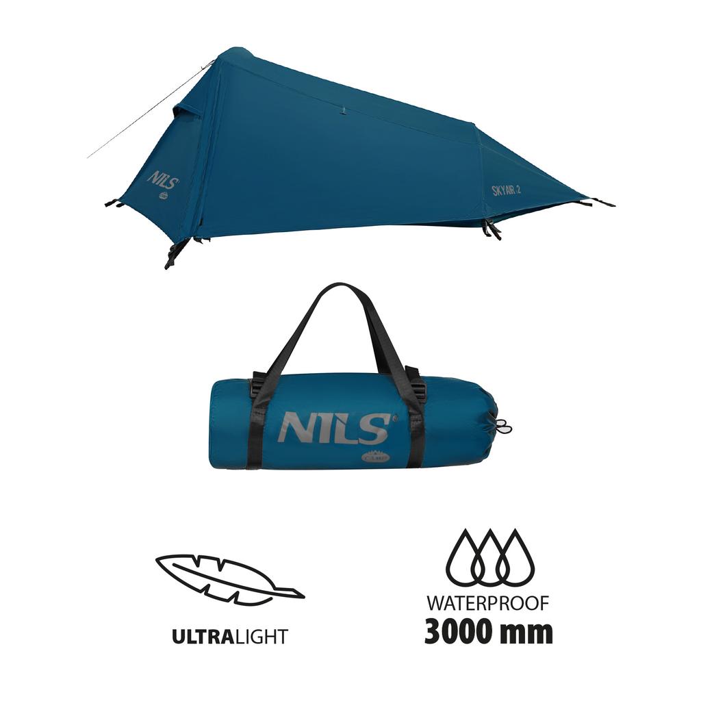 Nc2502 Ultra Light Skyair 2 Tent Blue Nils Camp