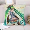 Car Decoration M-Miku Cushion Cover  Couple Pillow Pillowcases  Decorative Pillows Covers Fall Decor Pilow Cases Sofa