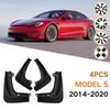 Крылья для Tesla Model S 2014-брызговики, брызговики, переднее и заднее крыло, колесо с защитой от брызг, автомобильный Стайлинг