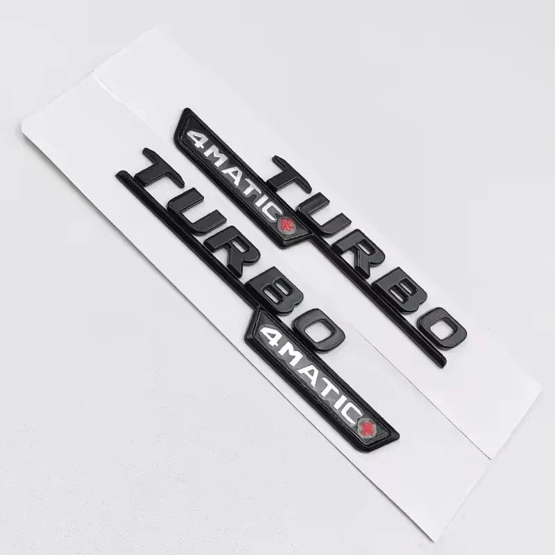 AABHA1 ABS Black A45S Logo Turbo 4MATIC Badge Car Rear Star Sticker Trunk AMG Emblem For Mercedes Benz A 45S AMG W177
