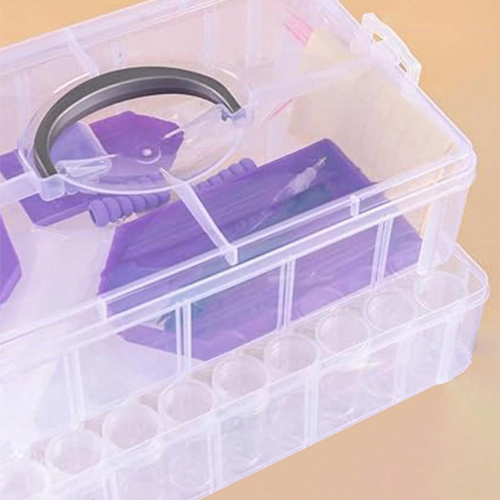 5D алмазная живопись прозрачный ящик для хранения двухслойный ручной набор инструментов DIY рукоделие и вышивка аксессуары комбинация