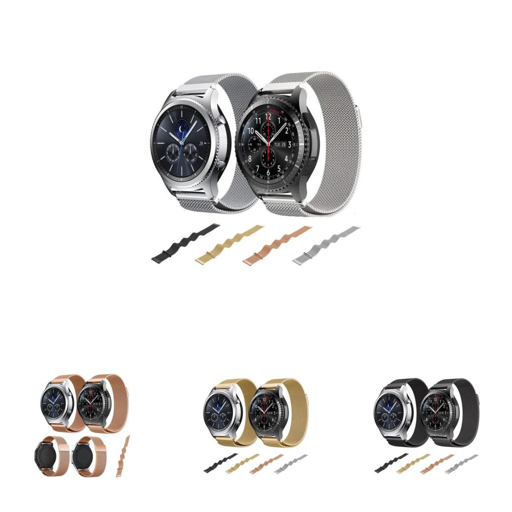 Элегантный миланский магнитный ремешок из нержавеющей стали для часов Samsung Gear S3 Frontier