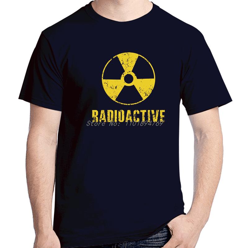 Vintage Radioactive Funny Graphic Tees Summer New Shirts And Tshirts Streetwear Cotton High Quality Unisexs Print T Shirt