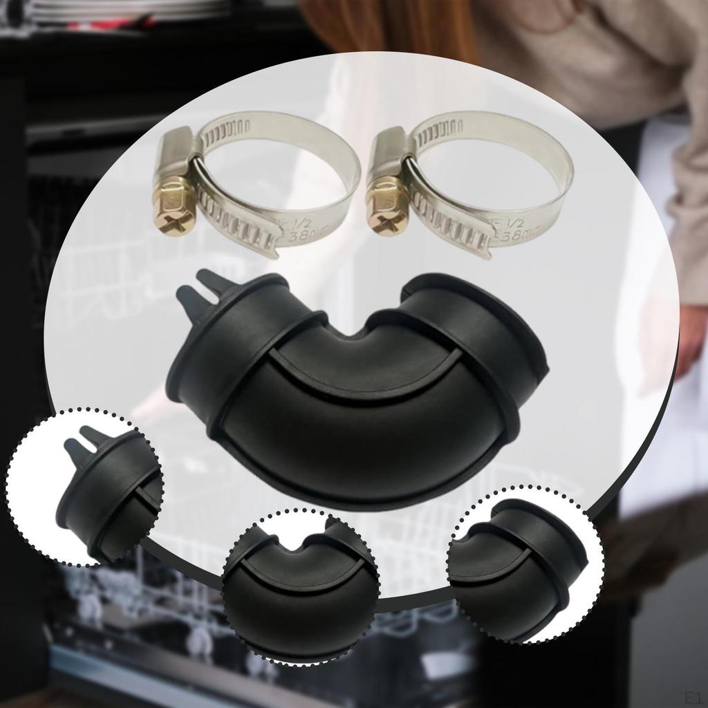 Комплект колена и хомутов для посудомоечной машины Патрубок от циркуляционного насоса к поддону WD24x33918 Замена