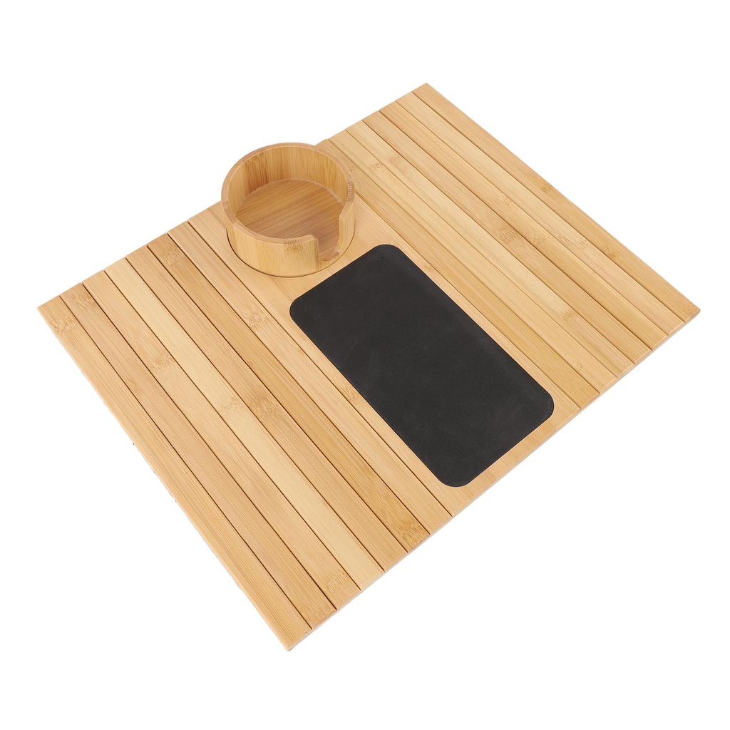 Подставка для подлокотника дивана из бамбука, съемный держатель для чашки, подлокотник для дивана, органайзер для столовой, питья и