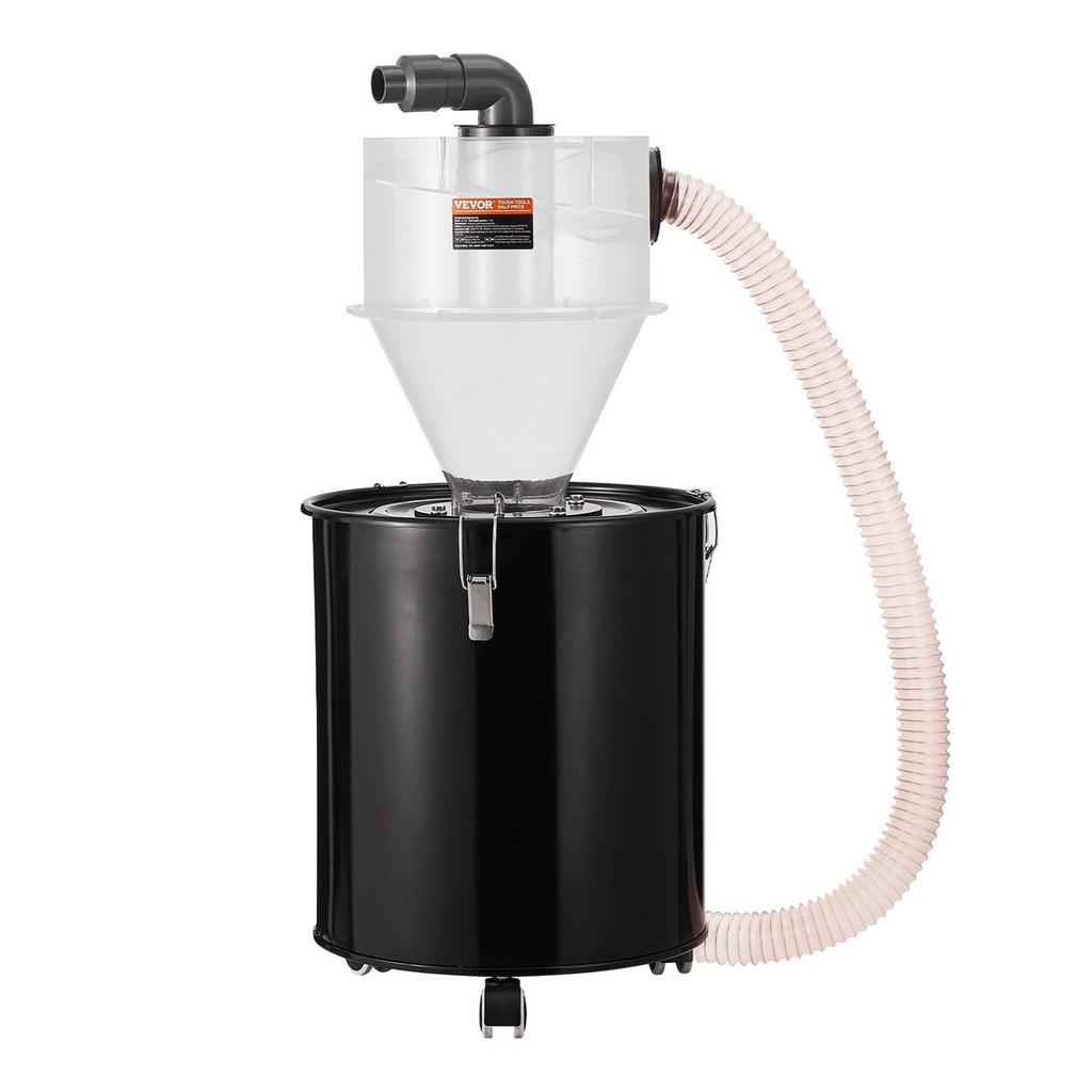 Cyclone Dust Separator w/ Tank Vacuum Cleaner Separator 4" for 50L Tank
