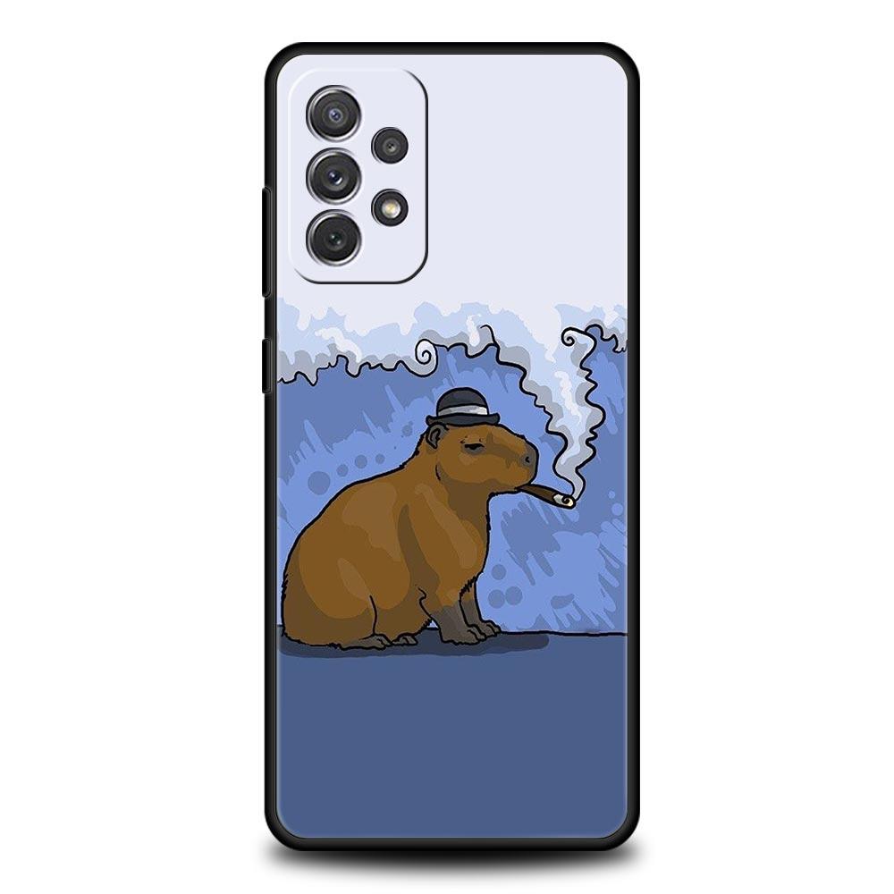 Cute Capybara Phone Case for Samsung Galaxy A51 A71 A21S A12 A11 A31 A41 A52 A32 A23 A33 A53 A73 A03S A13 5G A72 A54 A34 Cover